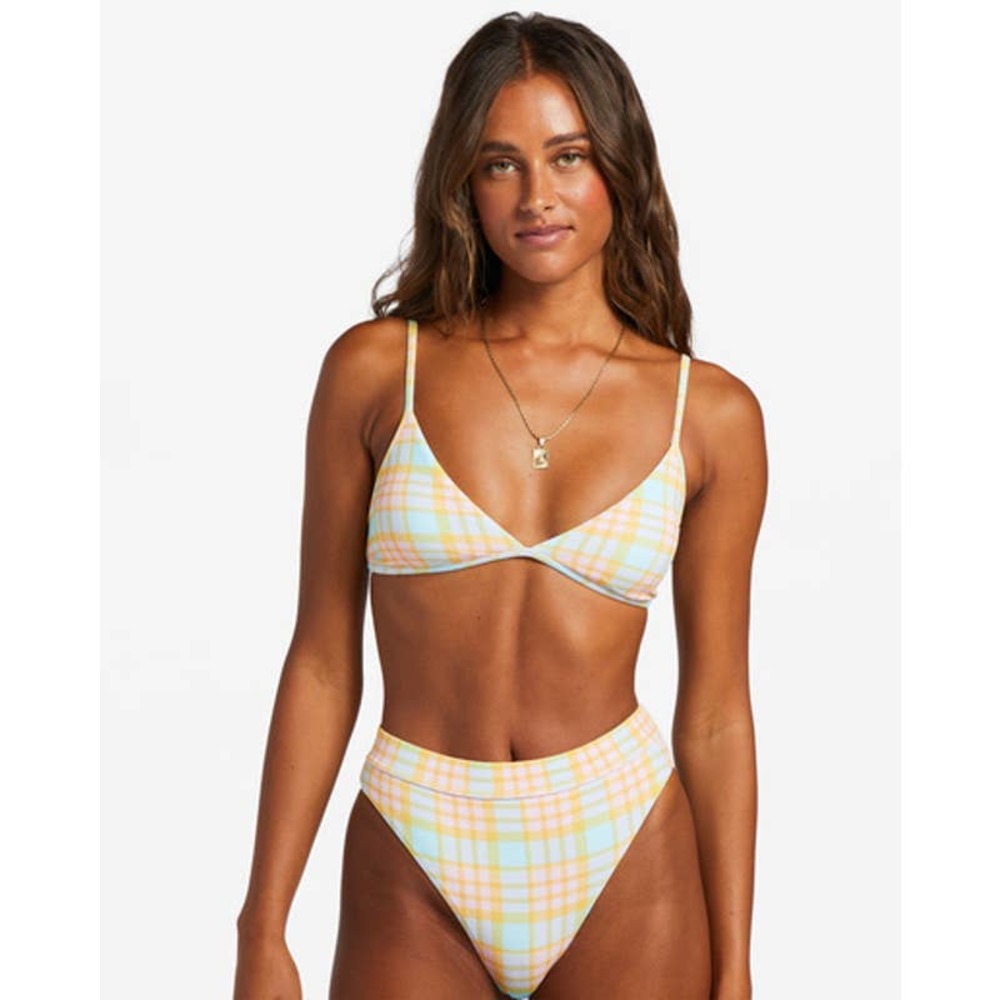 Billabong Check Please Charlie Triangle Bikini Top - image 1